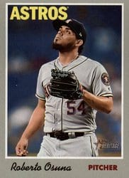 2019 Topps Heritage Base Set Roberto Osuna #15 card