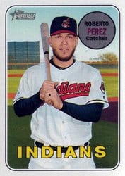 2018 Topps Heritage Base Set Roberto Perez #687 card