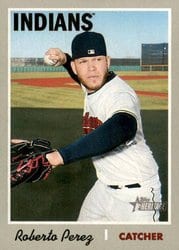 2019 Topps Heritage Base Set Roberto Perez #209 card