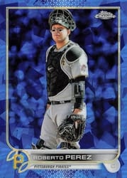 2022 Topps Chrome Update Sapphire Edition Base Set Roberto Perez #US243 card