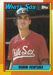 1990 Topps Base Set Robin Ventura #121 card