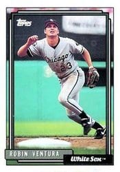 1992 Topps Base Set Robin Ventura #255 card