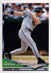 1994 Topps Base Set Robin Ventura #90 card