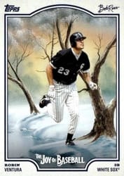 2025 Topps X Bob Ross: The Joy of Baseball Base Set Robin Ventura #73 card