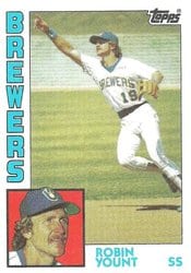 1984 Topps Base Set Robin Yount #10 card