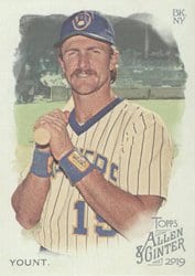 2019 Topps Allen & Ginter Base Set Robin Yount #352 card