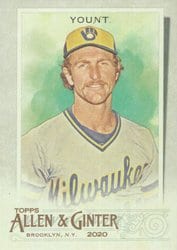 2020 Topps Allen & Ginter Base Set Robin Yount #102 card