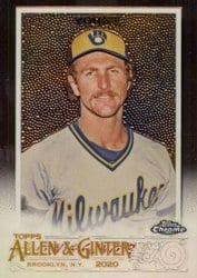 2020 Topps Allen & Ginter Chrome Base Set Robin Yount #102 card