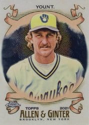 2021 Topps Allen & Ginter Chrome Base Set Robin Yount #22 card
