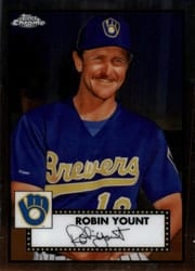 2021 Topps Chrome Platinum Anniversary Base Set Robin Yount #507 card