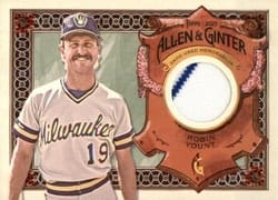 2022 Topps Allen & Ginter Relics (Pattern A) Robin Yount #AGRA-RY card