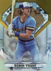 2022 Topps Chrome Update Diamond Greats Die-Cuts Robin Yount #DGC-37 card