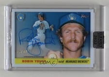 2022 Topps Clearly Authentic 1955 Reimagining Autographs Robin Yount #55RA-RY card