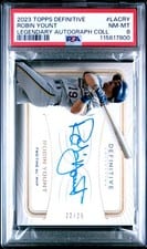 2022 Topps Definitive Collection Legendary Autographs Robin Yount #LAC-RY card