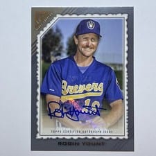 2022 Topps Gallery Retired Greats Autographs Robin Yount #RGA-RY card