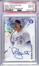 2022 Topps Pristine Autographs Robin Yount #PA-RY card