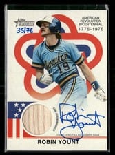 2025 Topps Heritage Bicentennial Autographed Relic Robin Yount #BAR-RY card