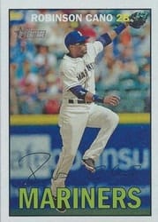 2016 Topps Heritage Base Set Robinson Cano #432c card