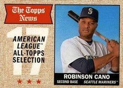 2017 Topps Heritage Base Set Robinson Cano #369 card