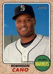2017 Topps Heritage Base Set Robinson Cano #422 card