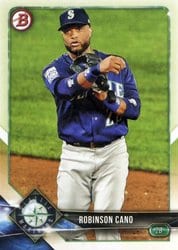 2018 Bowman Base Set Robinson Cano #63 card