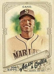 2018 Topps Allen & Ginter Base Set Robinson Cano #35 card