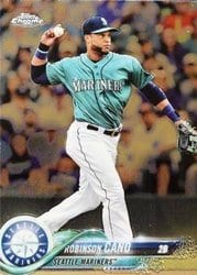 2018 Topps Chrome Base Set Robinson Cano #52 card