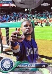 2018 Topps Chrome Base Set Robinson Cano #52b card