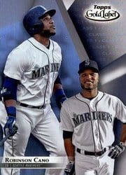 2018 Topps Gold Label Base Set Robinson Cano #87 card