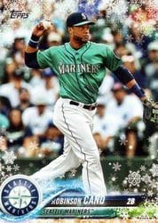 2018 Topps Holiday Base Set Robinson Cano #HMW195 card