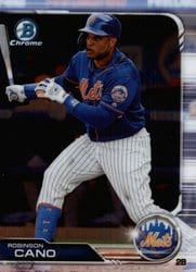 2019 Bowman Chrome Base Set Robinson Cano #66 card