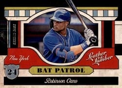 2019 Panini Leather & Lumber Bat Patrol Robinson Cano #BP-9 card
