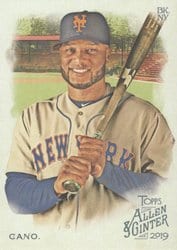 2019 Topps Allen & Ginter Base Set Robinson Cano #41 card