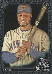 2019 Topps Allen & Ginter X Base Set Robinson Cano #41 card
