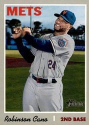 2019 Topps Heritage Base Set Robinson Cano #323 card