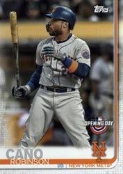 2019 Topps Opening Day Base Set Robinson Cano #188 card