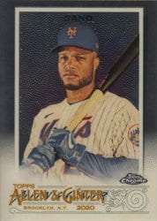 2020 Topps Allen & Ginter Chrome Base Set Robinson Cano #195 card