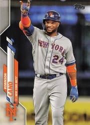 2020 Topps Base Set Robinson Cano #4 card
