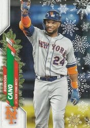 2020 Topps Holiday Base Set Robinson Cano #HW106 card