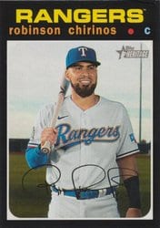2020 Topps Heritage Base Set Robinson Chirinos #680 card