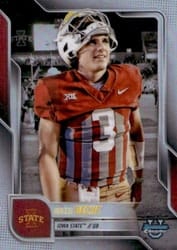 2025 Bowman University Chrome Base Image Variation Refractor Rocco Becht #SP-15 card
