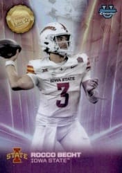 2025 Bowman University Chrome Dean's List Refractor Rocco Becht #DL-13 card