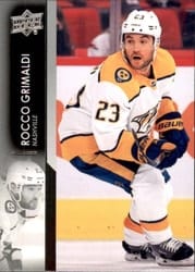 2021-22 Upper Deck Base Set Rocco Grimaldi #354 card
