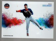 2026 Panini Stars & Stripes Prizm Color Blast Roch Cholowsky #2 card