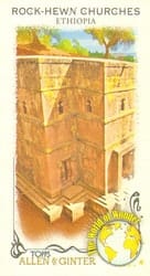 2023 Topps Allen & Ginter Mini World of Wonder Rock-Hewn Churches, Ethiopia #WOW-36 card