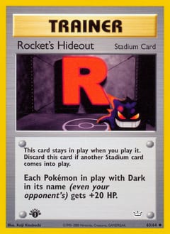 Neo Revelation Rocket's Hideout #63 card