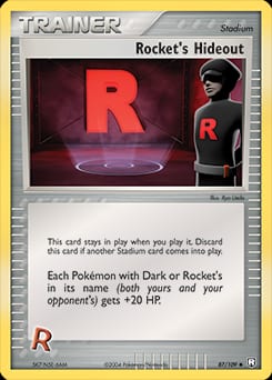 Team Rocket Returns Rocket's Hideout #87 card