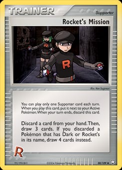 Team Rocket Returns Rocket's Mission #88 card