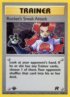 Team Rocket Rocket's Sneak Attack #72 card