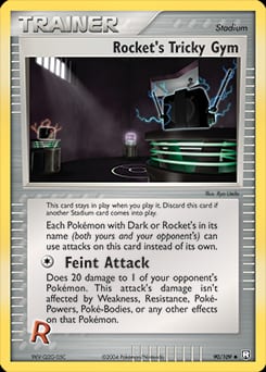 Team Rocket Returns Rocket's Tricky Gym #90 card